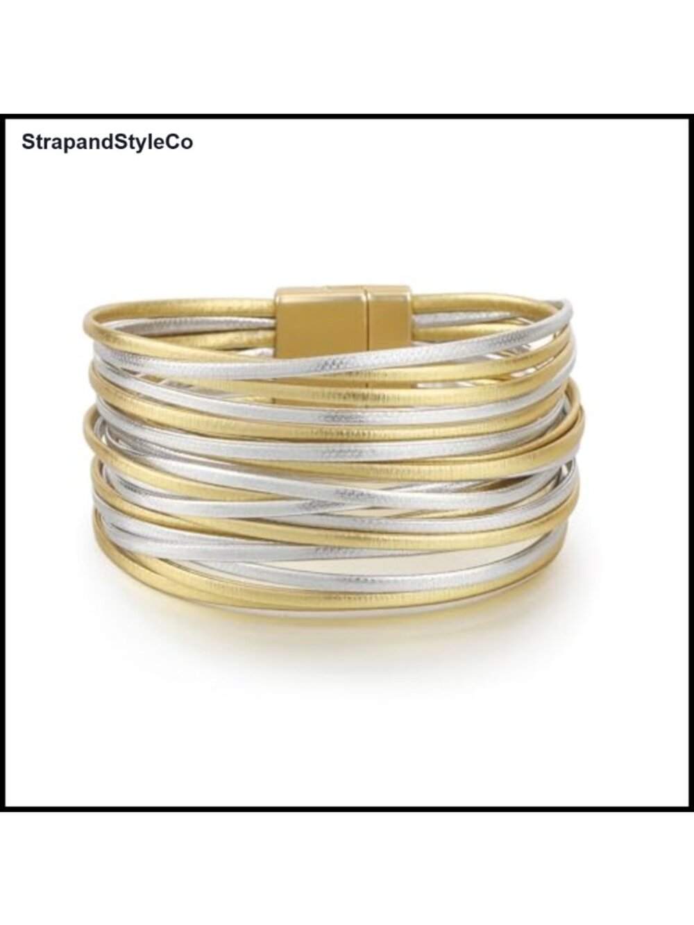 Leather Wrap Bracelet Boho Stacked Cuff Bangle for Women